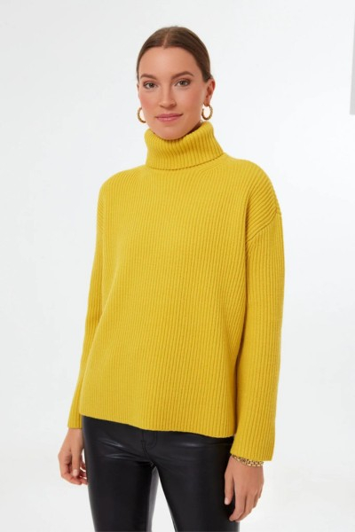 Tuckernuck Yellow Turtleneck Sweater