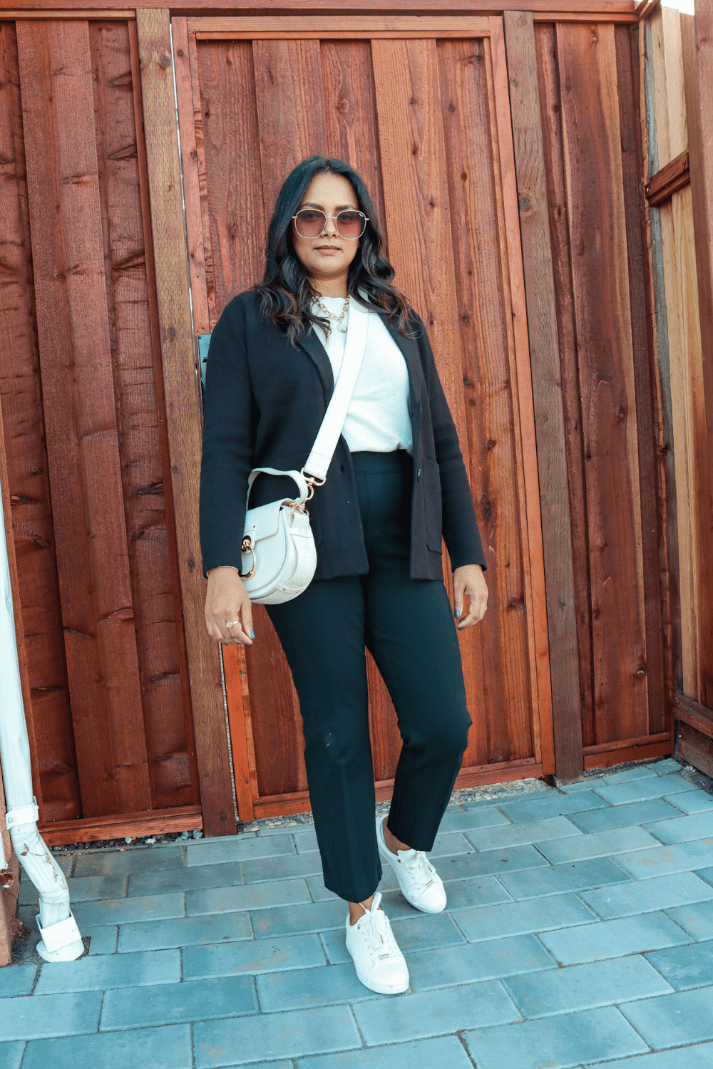 Casual Everyday Outfit with Sweater Blazer