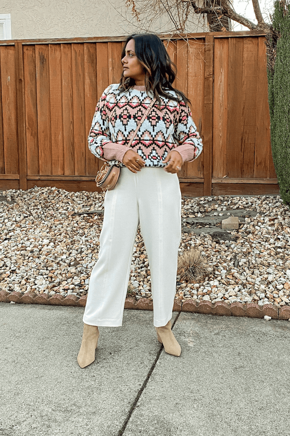 Wide Leg pants holiday outfit