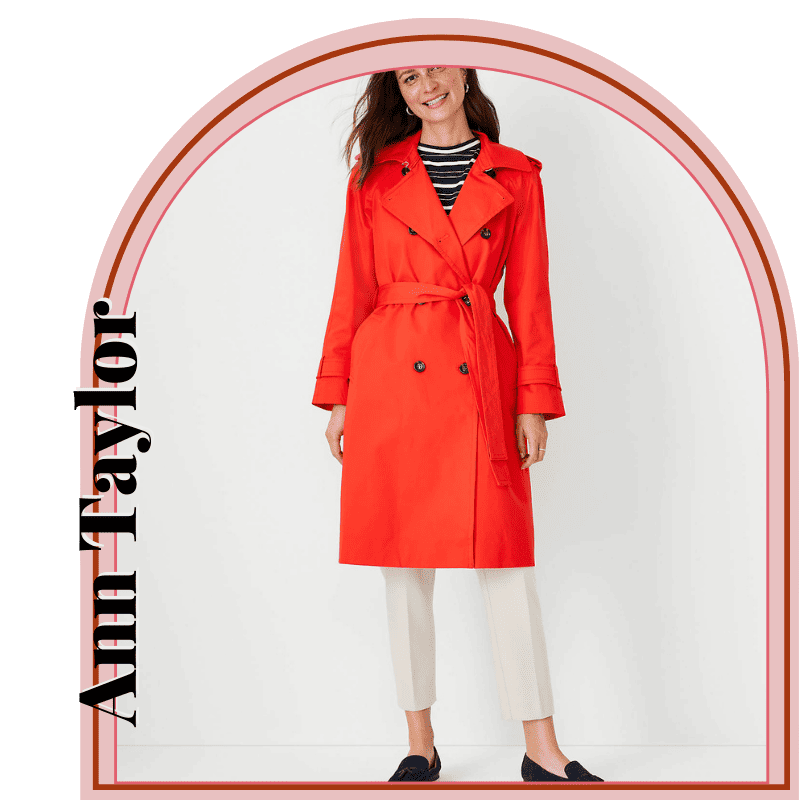 Ann Taylor Twill Trench Coat