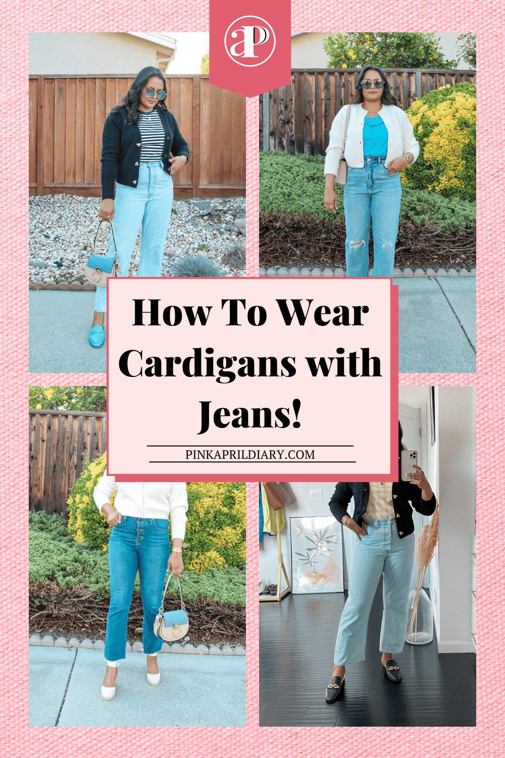How to Wear Cardigans with Jeans Without Looking Frumpy