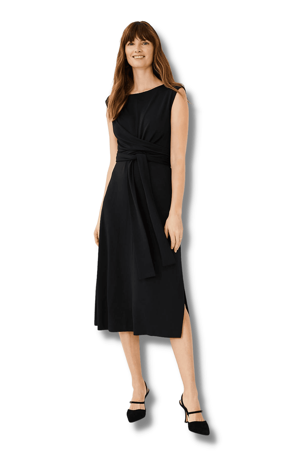 Black Waist wrap dress