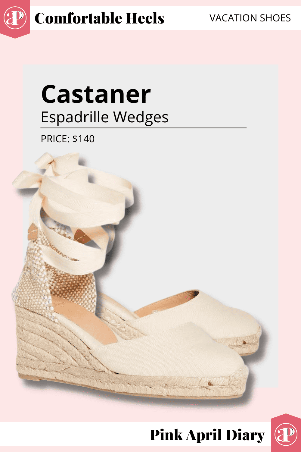 Castaner Tie Espadrille Wedge Sandals