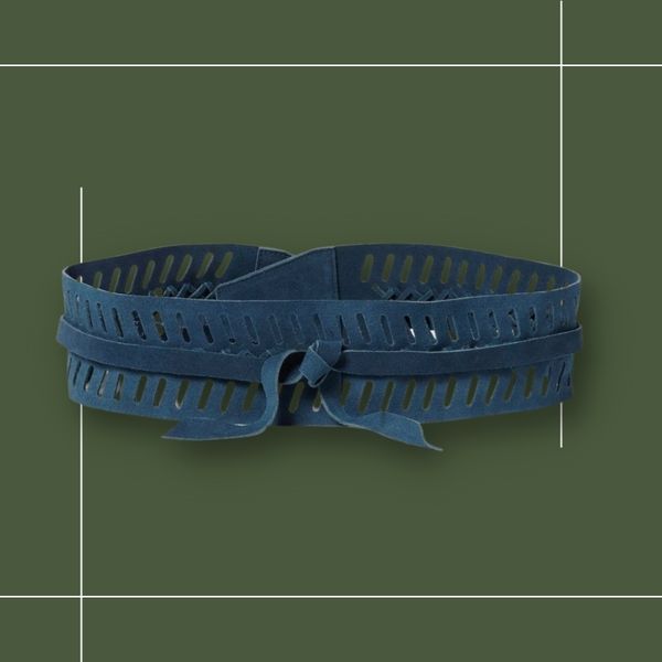 Lucky Brand Cut Out Leather Wrap Belt