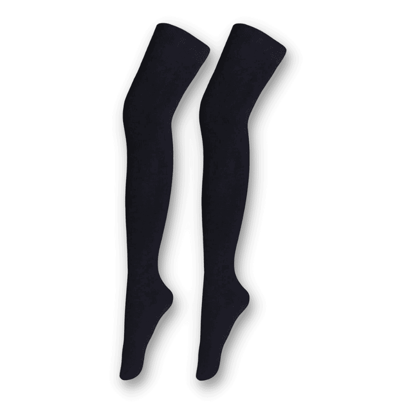 Bestjybt Women Extra Long Thigh High Socks Cotton Over the Knee Socks