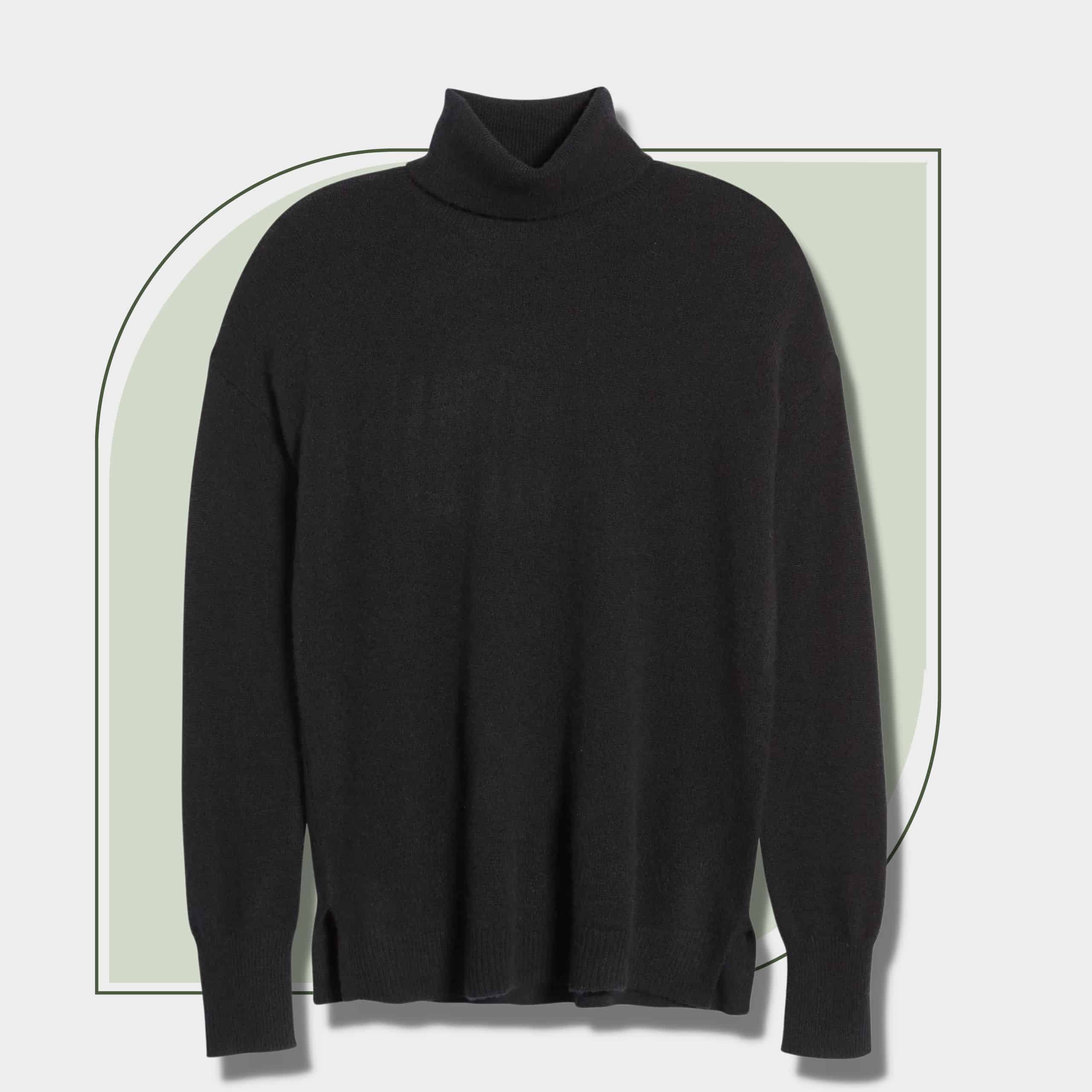 Effortless Chic Winter Capsule Wardrobe- Cashmere Turtleneck Sweater