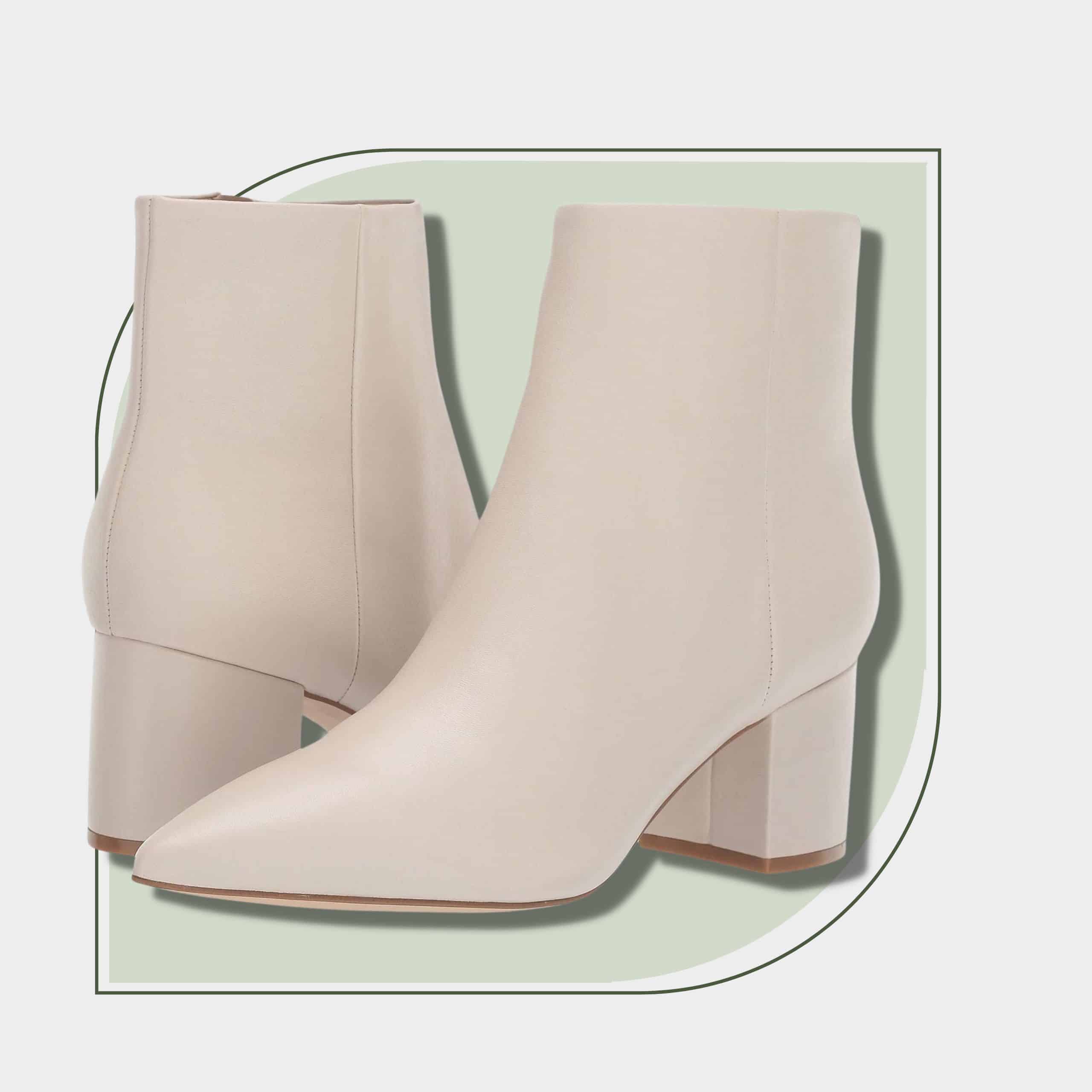 Effortless Chic Winter Capsule Wardrobe-White Ankle Boots