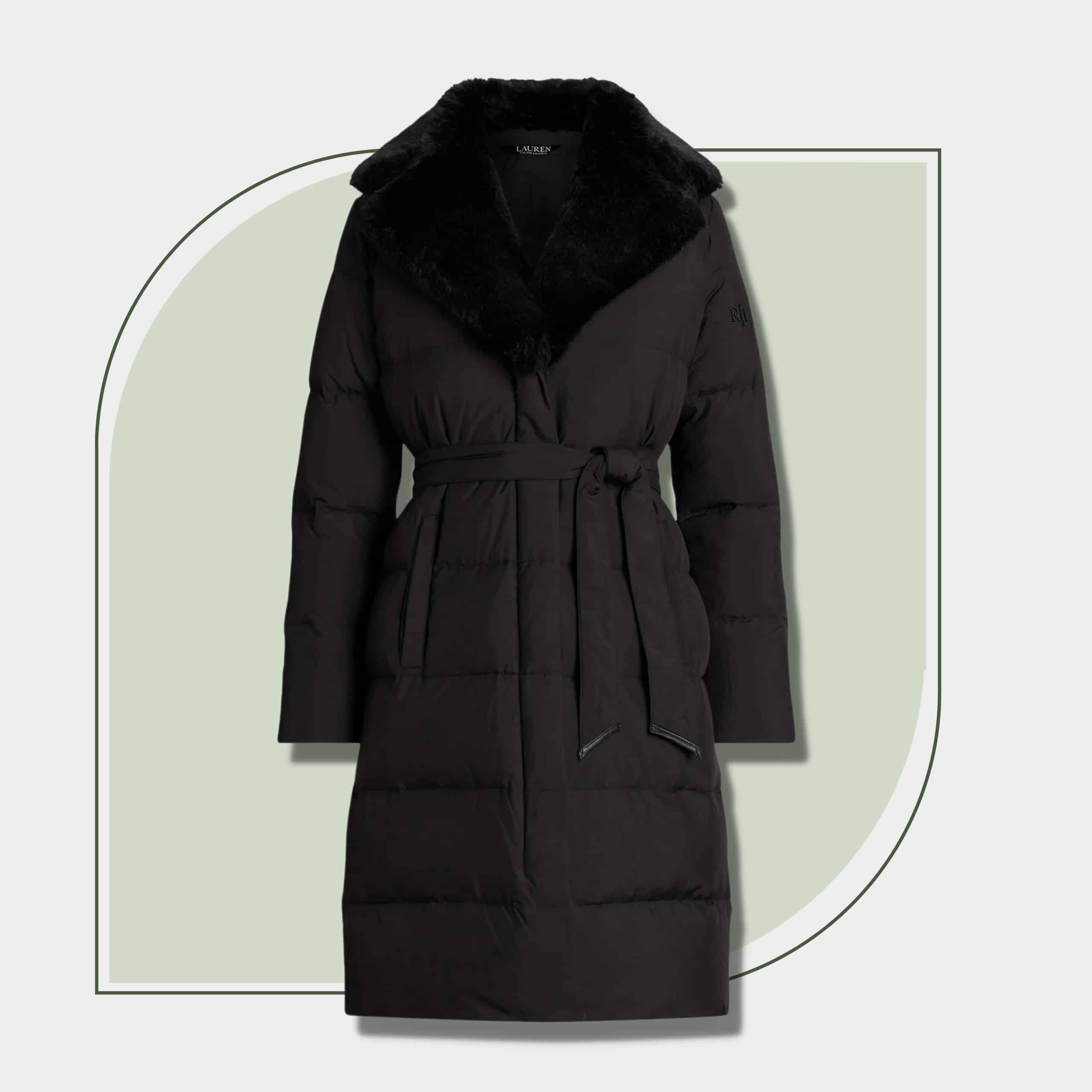 Effortless Chic Winter Capsule Wardrobe-Black Belted Puffer Coat