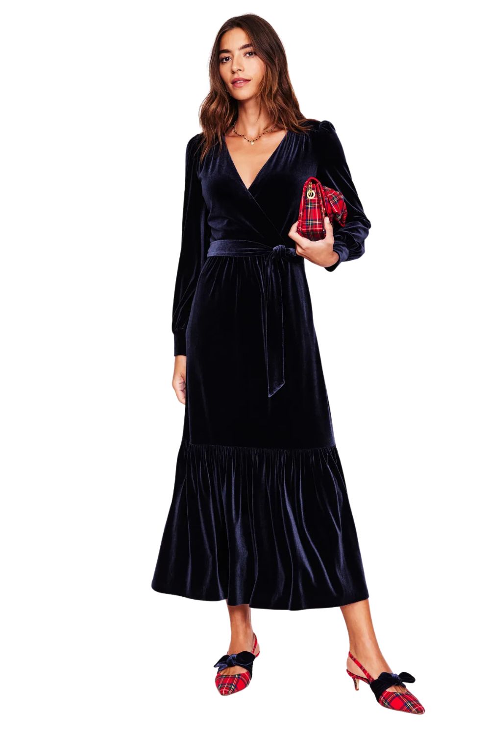 Modest Black Velvet Dress