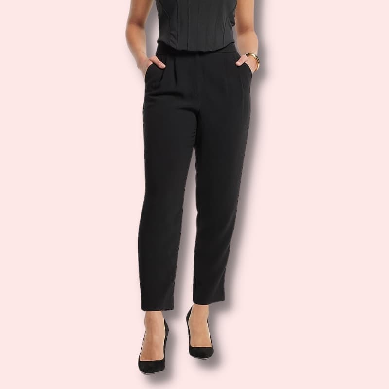 Express Super High Waisted Pleated Ankle Pant