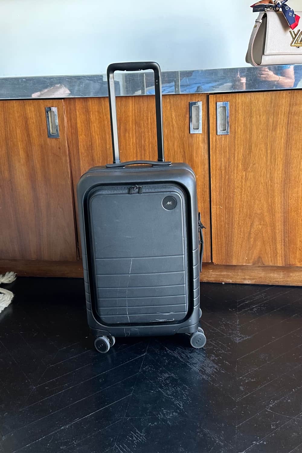 Monos carry on pro suitcase exterior