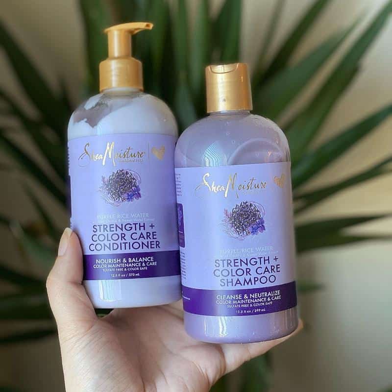 SheaMoisture Purple Rice Water Strength and Color Care Shampoo