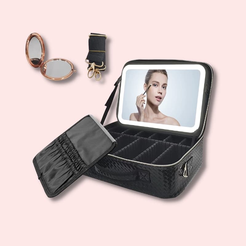 Mksutary Travel Makeup Bag in black