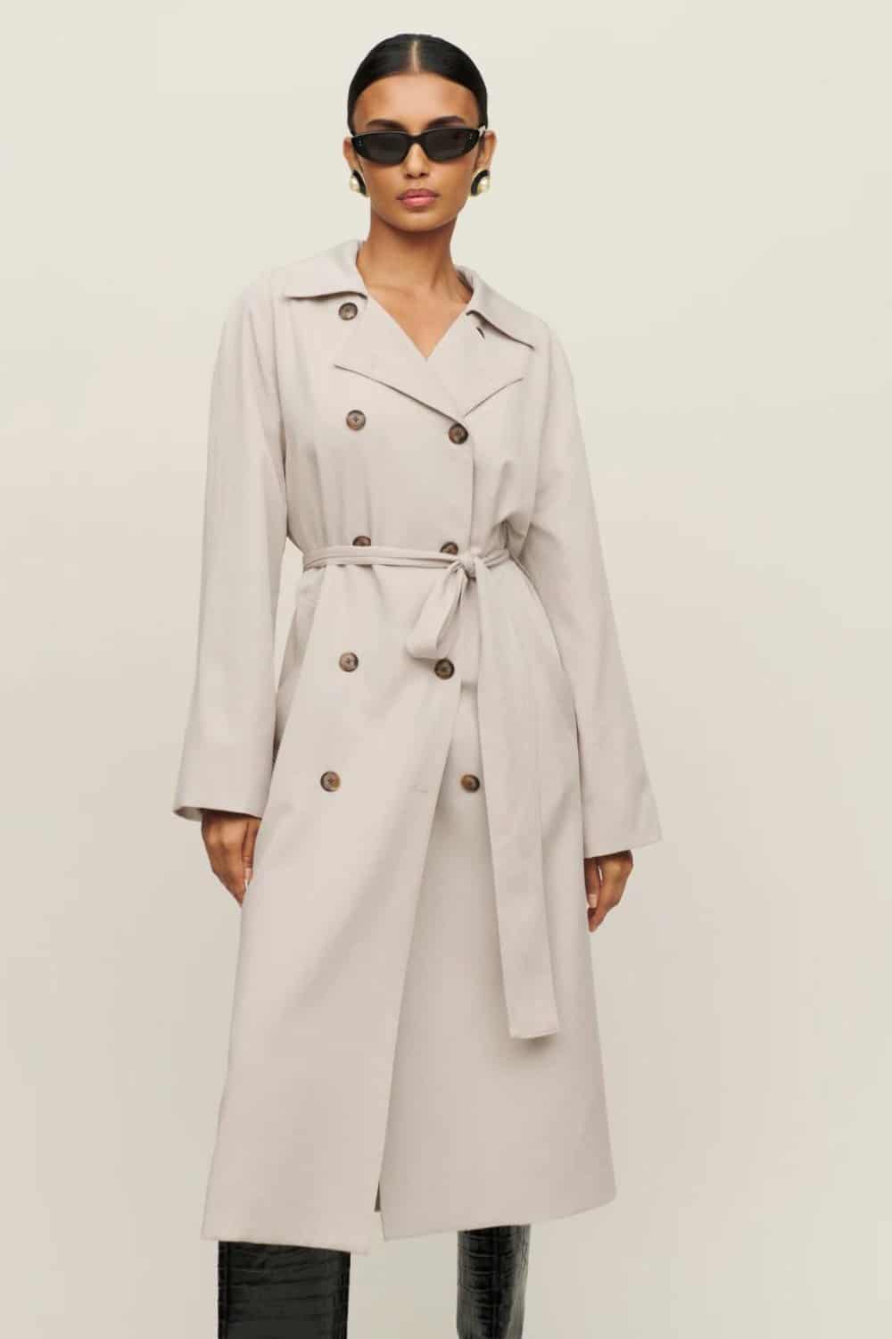 Reformation Cotton Trench Coat
