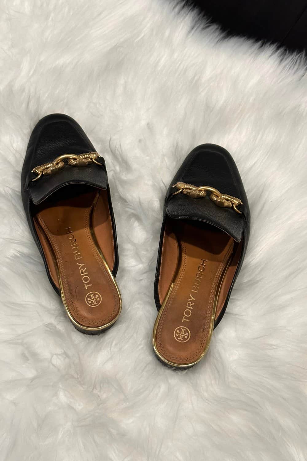 Current condition of the Tory Burch Loafer Mules