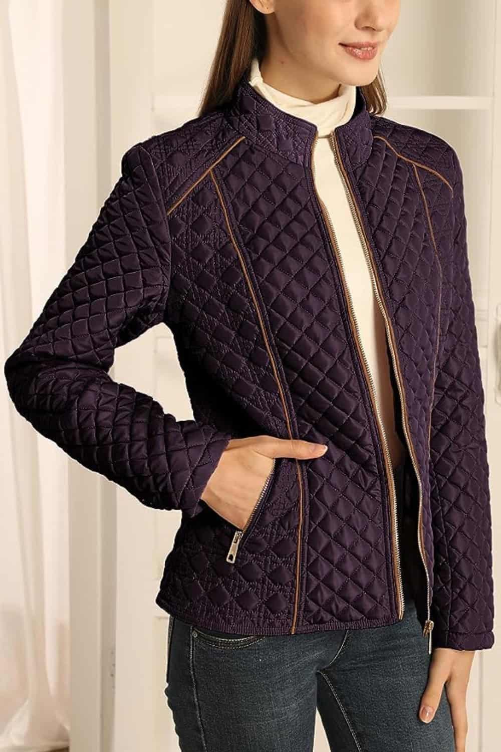 Bellivera Diamond Quilted Padded Coat