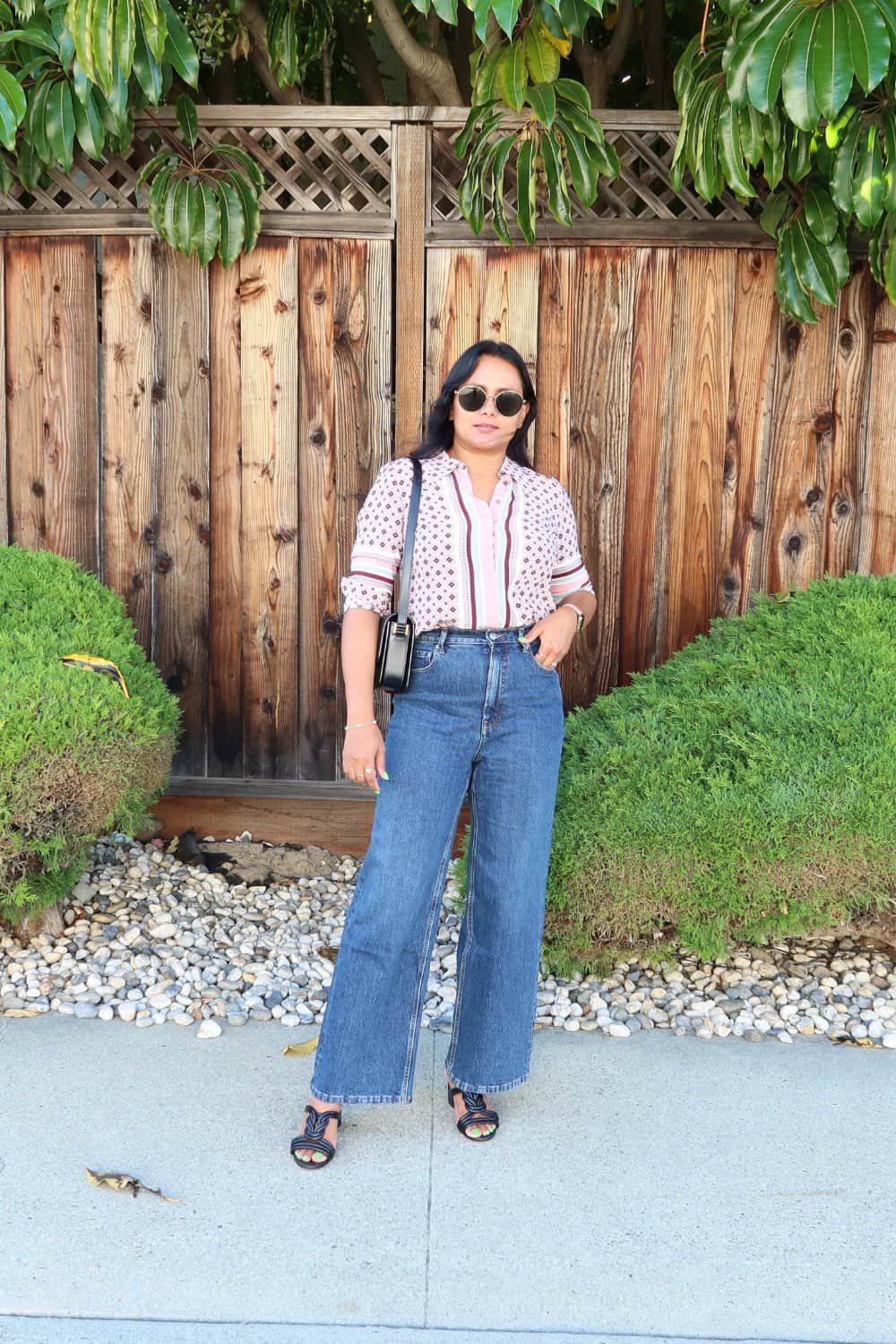 Everlane Way High Wide Leg Jeans Outfit