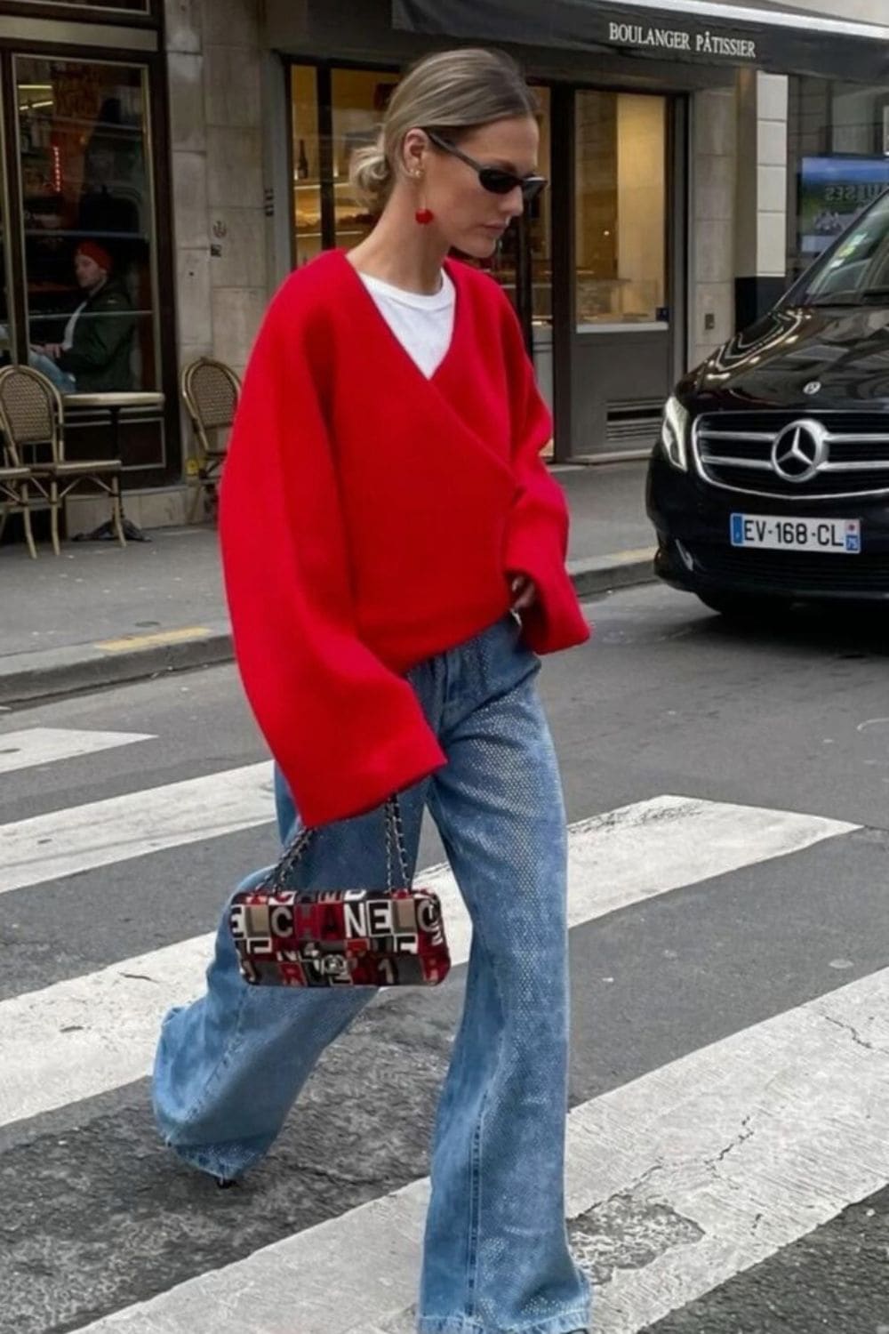 Red With Denim