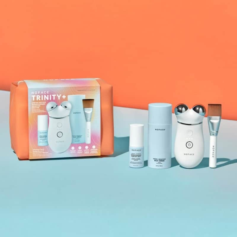 NuFace Trinity + Supercharged Skin Care Routine Set