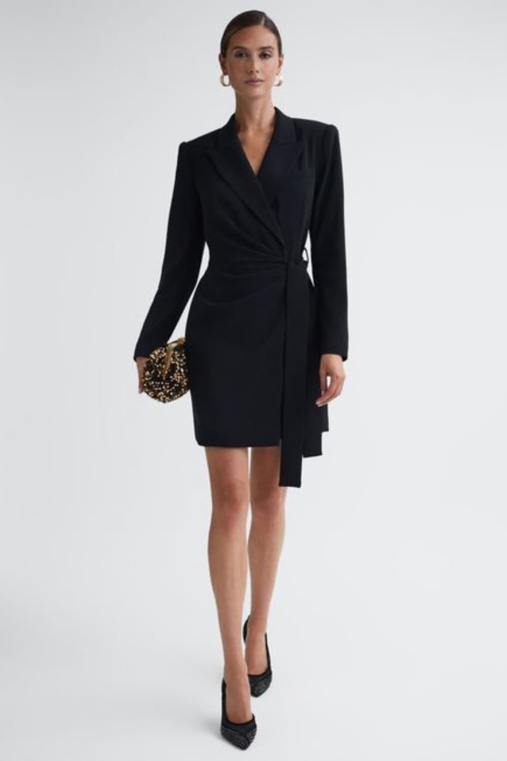 Blazer Dress Work Dinner Party Outfit