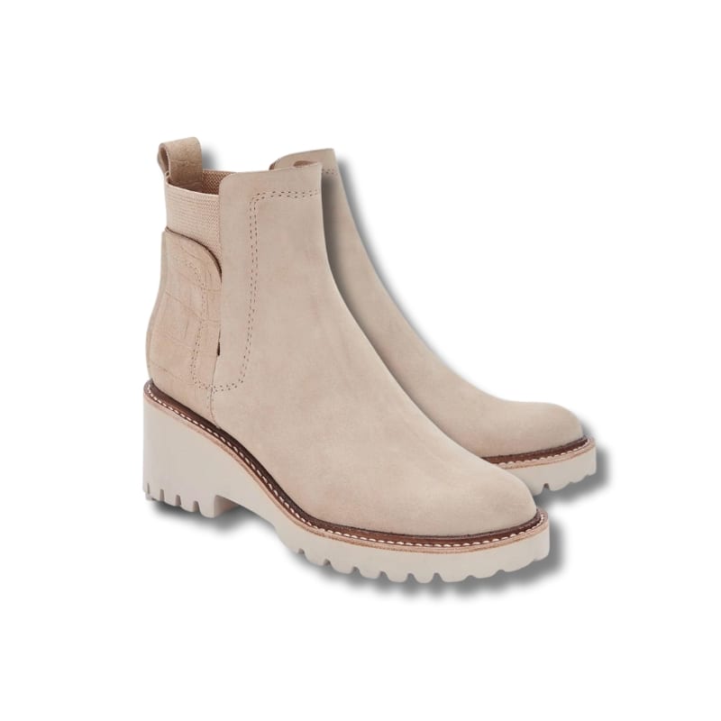 Dolce Vita White Ankle Boots