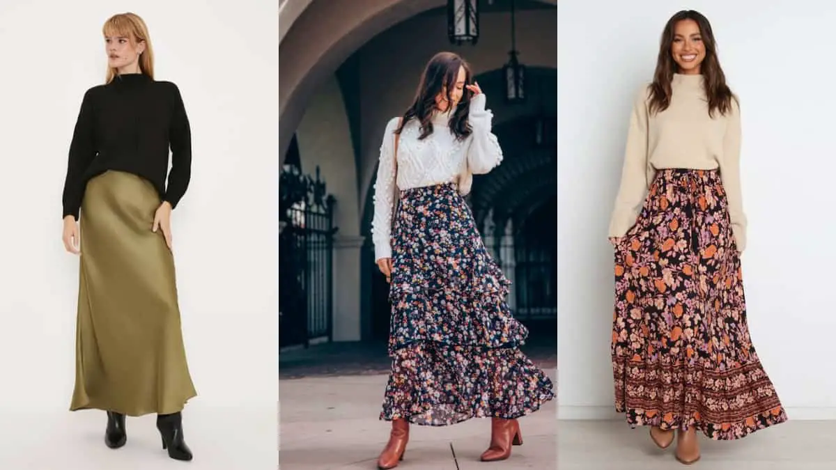 Maxi Skirts with Sweater Outfits