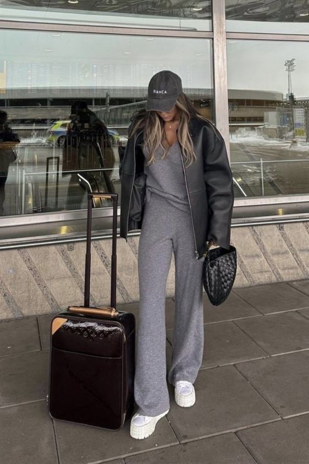 Airplane Outfit with Wide Leg Joggers