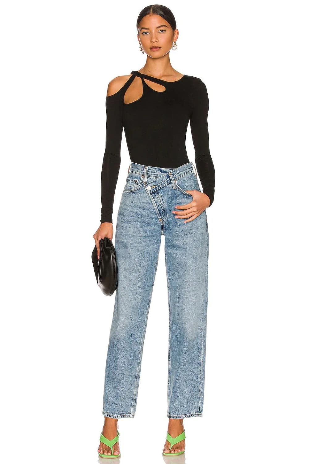 Bar outfit for ladies - Black Bodysuit and Jeans