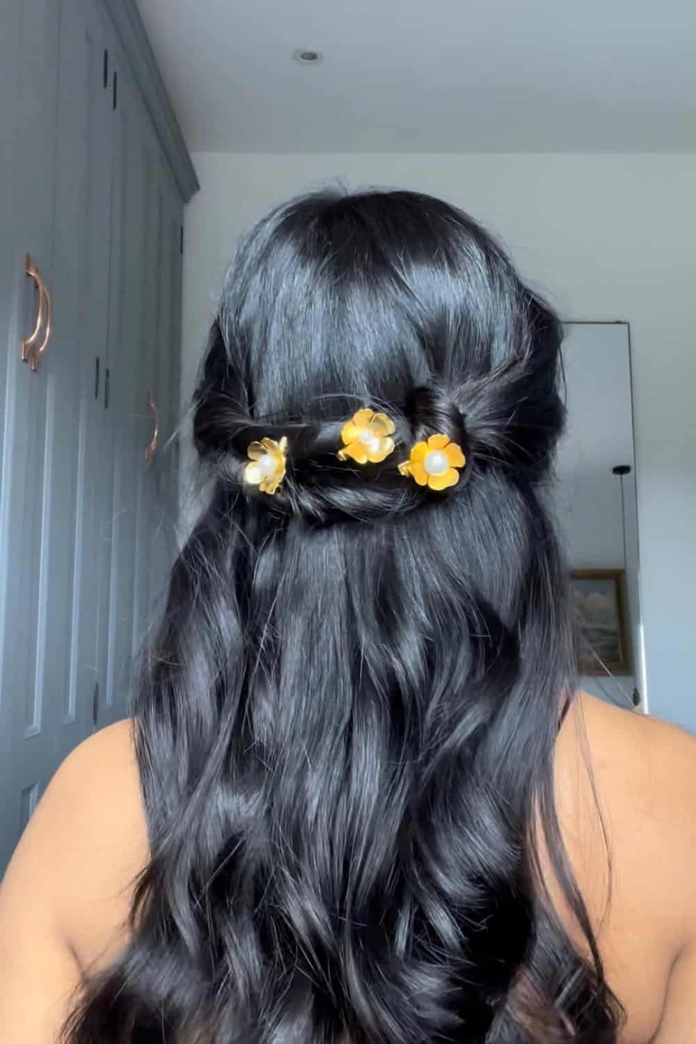 Party Hair Style for Long Hair - Half Tie Curls