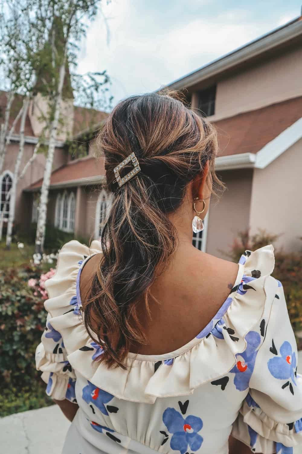 Party Hair Style for Long Hair - Tie back