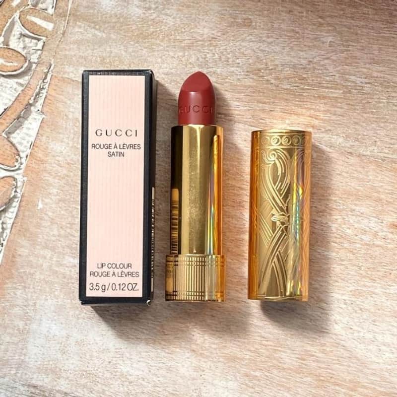Best lipstick for dry lips -Gucci Long Lasting Satin Lipstick
