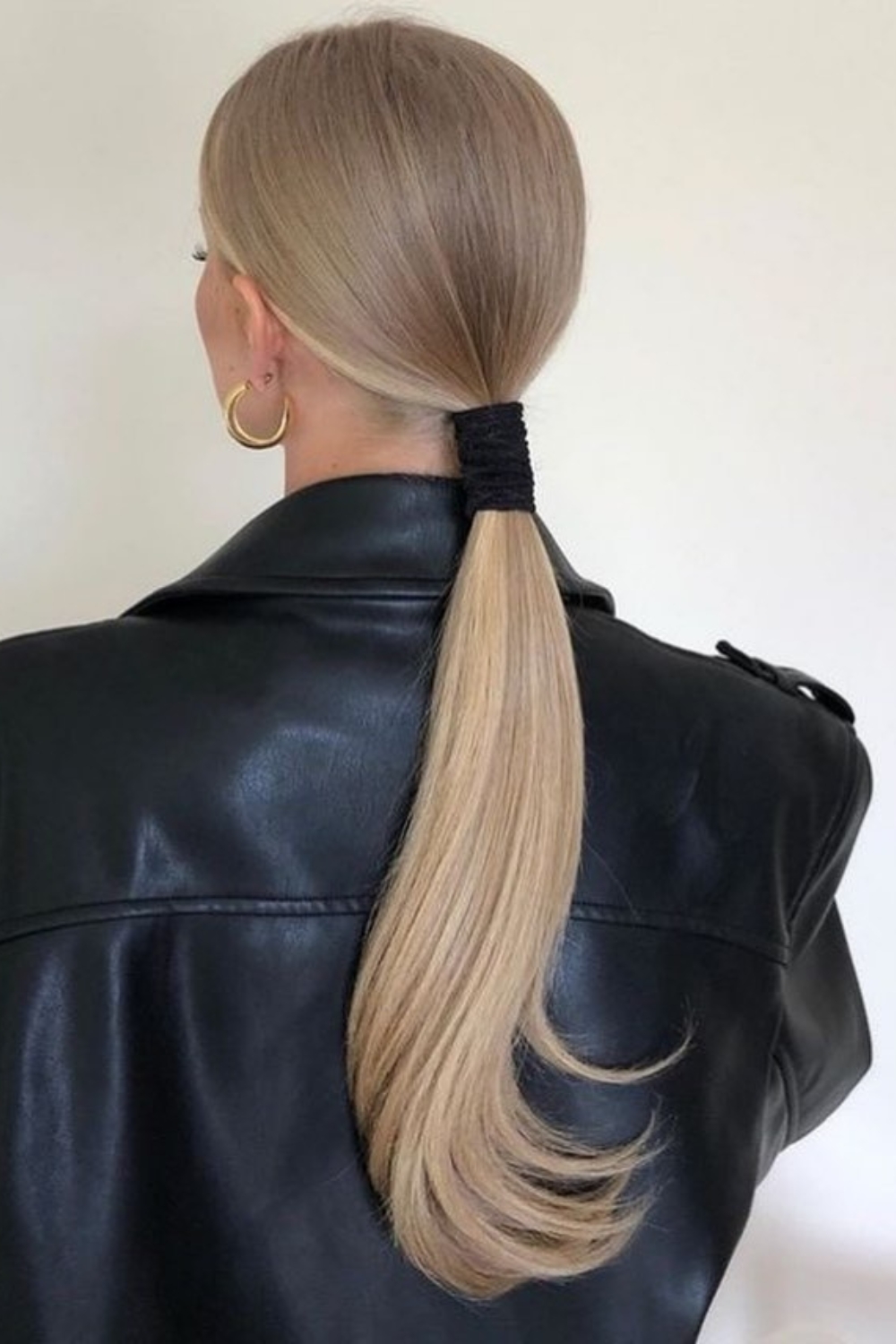 Office Hairstyle For Long Hair - Sleek Low Ponytail