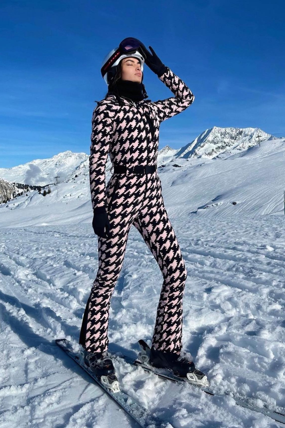 Ski Outfit Ideas - With Patterned Ski Suit