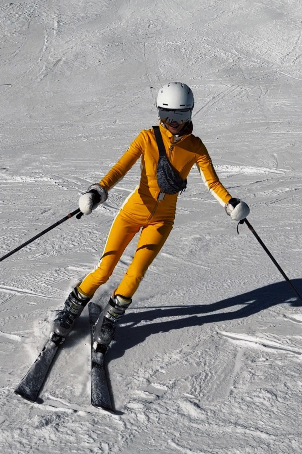 Ski Outfit Ideas - Yellow Ski Suit