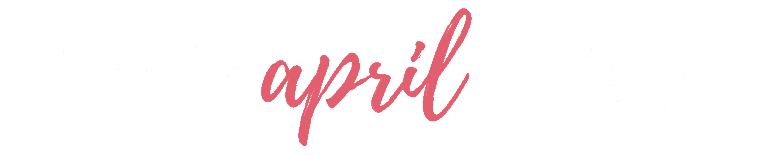 Pink April Diary - White