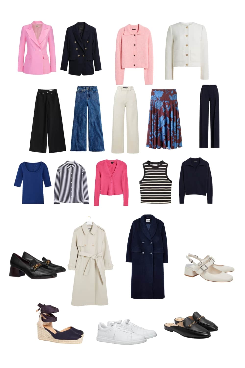 Spring Capsule wardrobe checklist