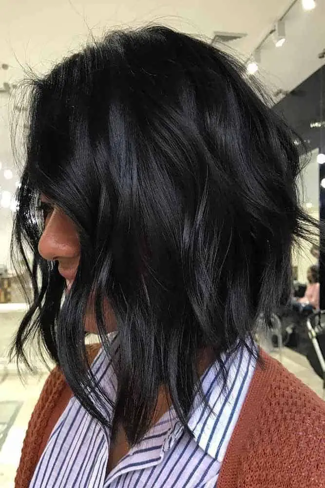 Wavy Lob hairstyle for short hair
