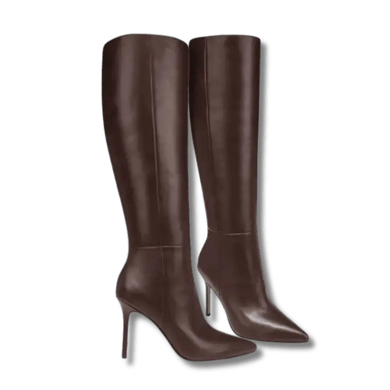 Lisa Leather High Heel Boots