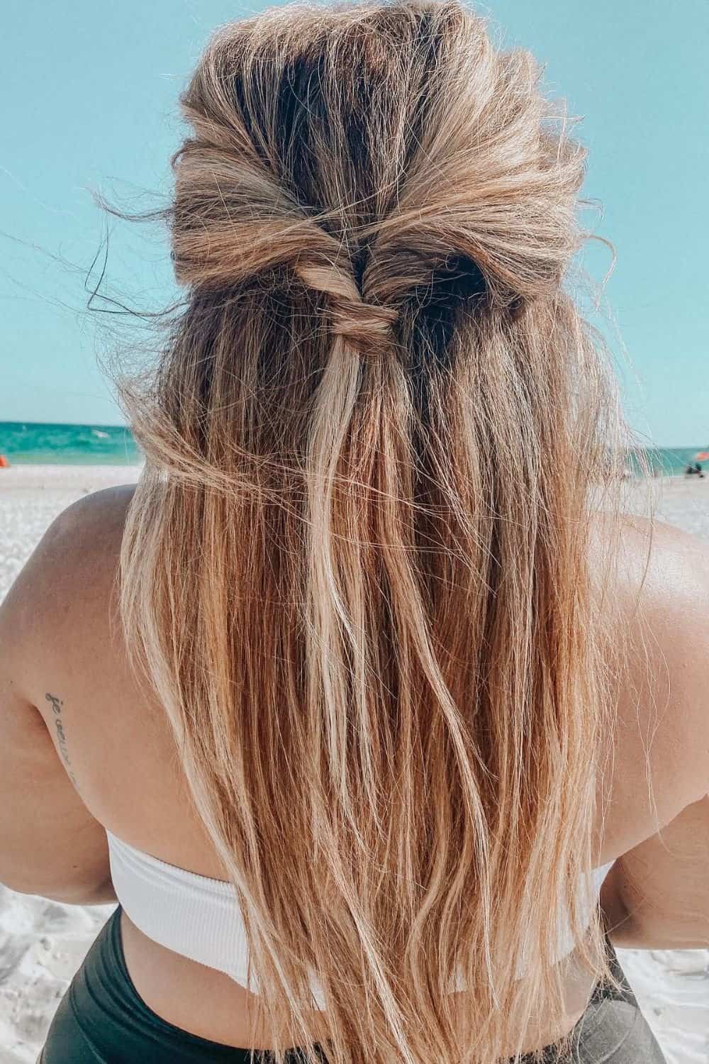 Beach Hair Styles Twisted Ponytail