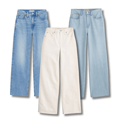 Madwell The Perfect Vintage Wide-Leg Crop Jean