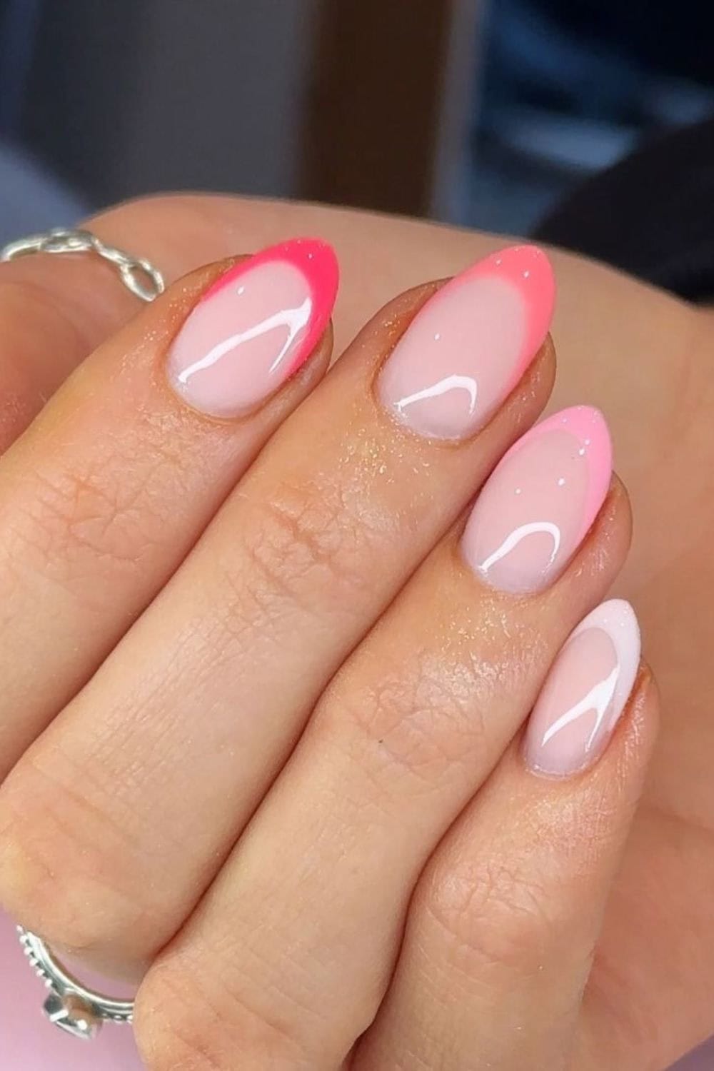 Classy nail designs Color Gradient French