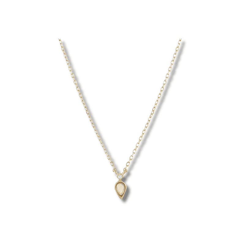Gorjana Diamond and Opal Necklace