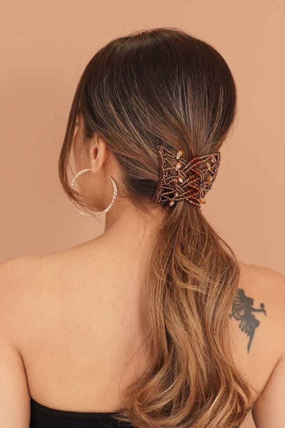 Accessorized Low Ponytail