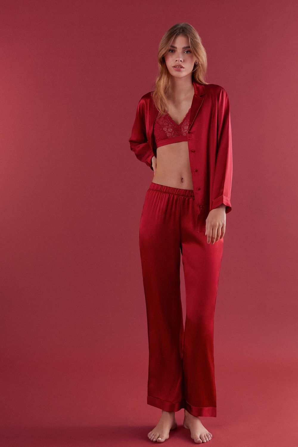 Silk Pajama Set