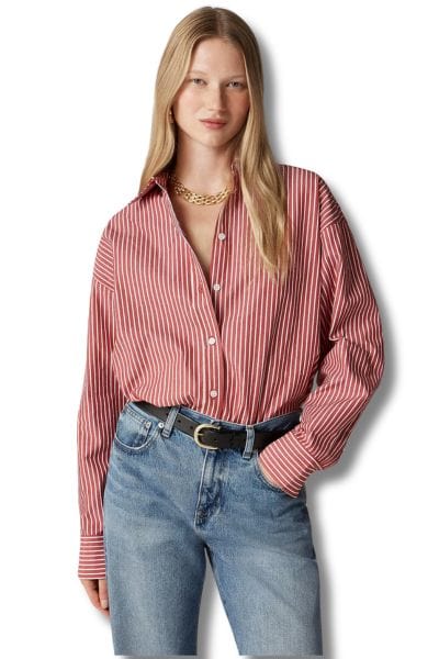 JCrew Oversized Striped Shirt