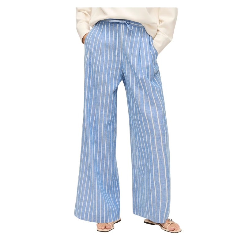 Ann Taylor Wide Leg Striped Pants